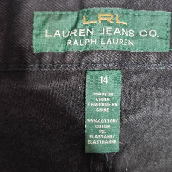 Lauren Ralph Lauren Jeans women's size 14 Black colour classic straight - Picture 6 of 12